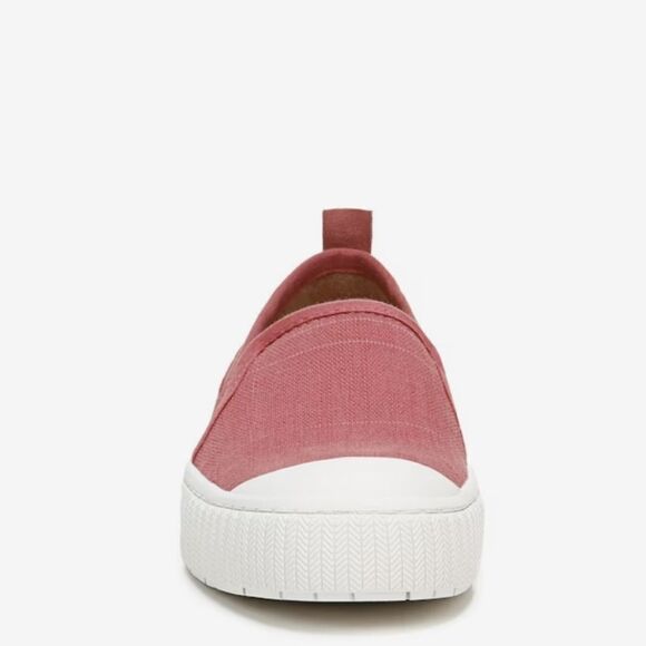 New Zodiac Ciara Slip-On Sneaker red denim elastic stretch platform sole skater - Picture 4 of 6